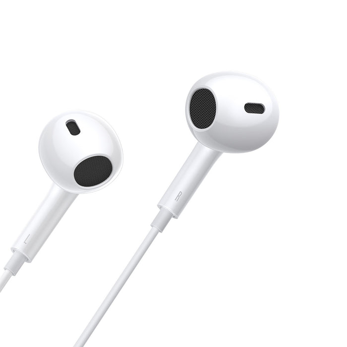 Baseus Encok CZ17 Semi-In-Ear Wired Earphones - White Macfixit Australia