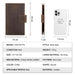 Family Passport Holder Wallet with AirTag Slot – Brown - Macfixit Australia