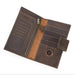 Family Passport Holder Wallet with AirTag Slot – Brown - Macfixit Australia