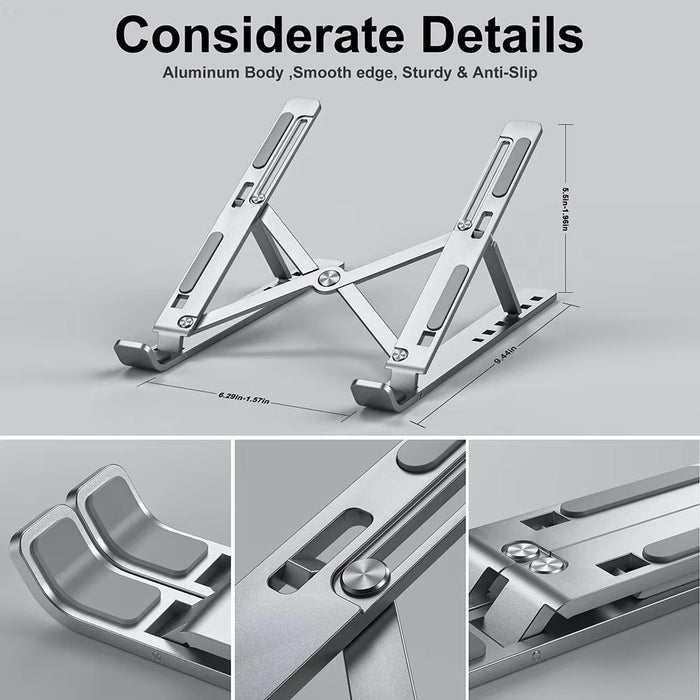 Foldable Aluminium Laptop Stand - Macfixit Australia
