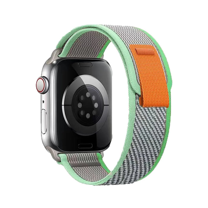 Trail Loop Nylon Band for Apple Watch - Green Gray Green Macfixit Australia