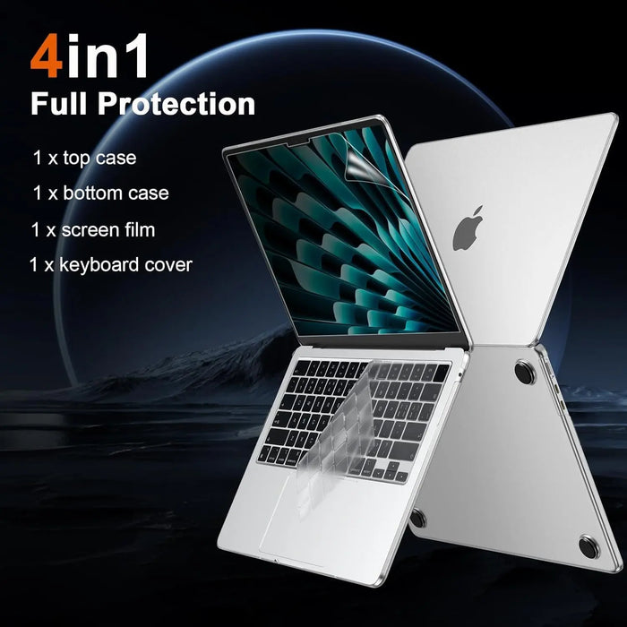 Hard Shell Case for MacBook Air 15" M2/M3 (A2941/A3114) - Ice Frost - Macfixit Australia