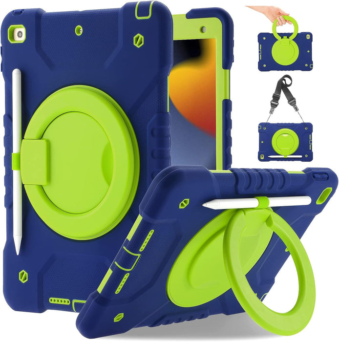 Heavy Duty Rotating iPad Case with Handle, Strap & Pen Holder (iPad 7th–9th Gen) - Macfixit Australia