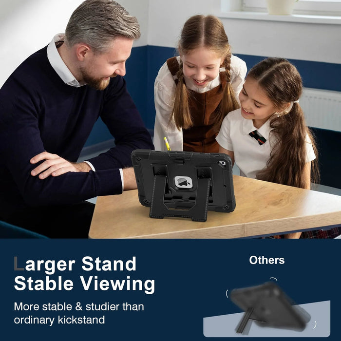 Heavy - Duty Shockproof Case for iPad 10th Gen & iPad 11th Gen (A16) - Rugged Protective Cover with Multi - Angle Stand, Pencil Holder, and Carrying Strap - Macfixit Australia