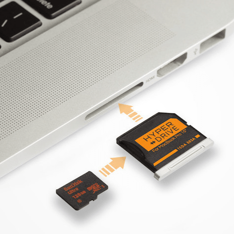 HyperDrive microSD Adapter for MacBook Pro 15" Mid 2009 - Mid 2015 - Macfixit Australia