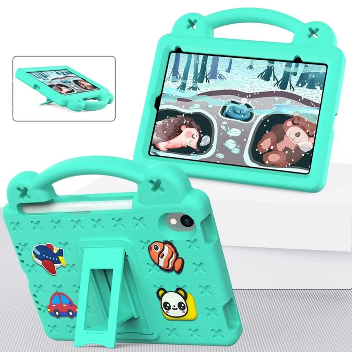 Rugged Kids EVA Case with Handle, Stand & Doll Charms – for iPad 7/8/9, Pro 10.5" & Air 3