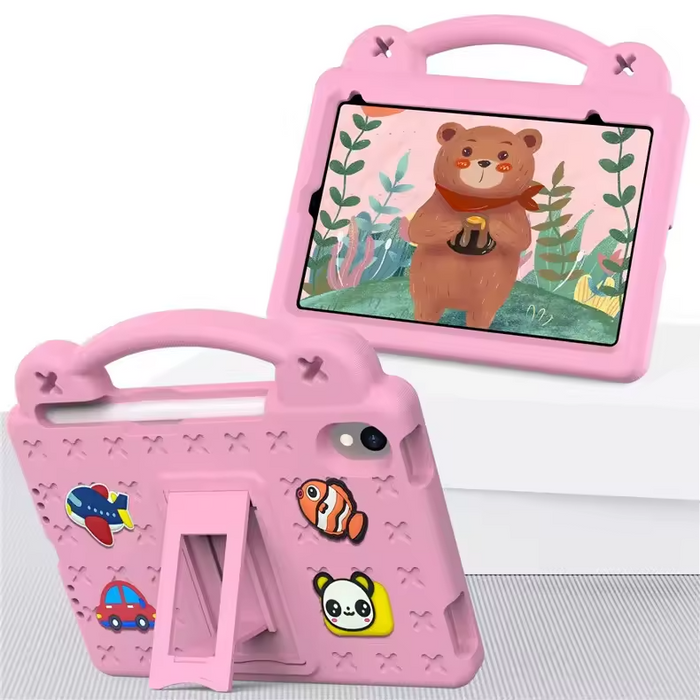 Rugged Kids EVA Case with Handle, Stand & Doll Charms – for iPad 7/8/9, Pro 10.5" & Air 3