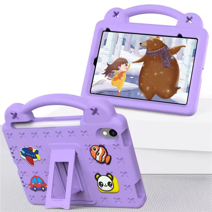 Rugged Kids EVA Case with Handle, Stand & Doll Charms – for iPad 7/8/9, Pro 10.5" & Air 3