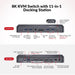 iDock B10 USB-C 8K Dual Monitor KVM Switch with Docking Station for Laptop and Desktop - Macfixit Australia