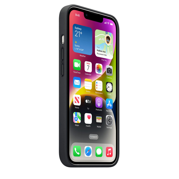 iPhone 14 Leather Case with MagSafe - Midnight - Macfixit Australia