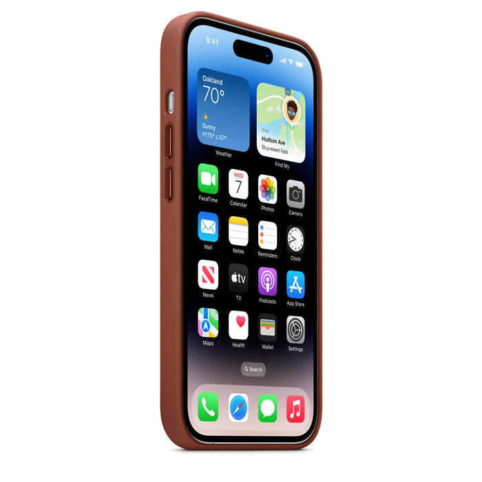 iPhone 14 Pro Leather Case with MagSafe - Umber - Macfixit Australia
