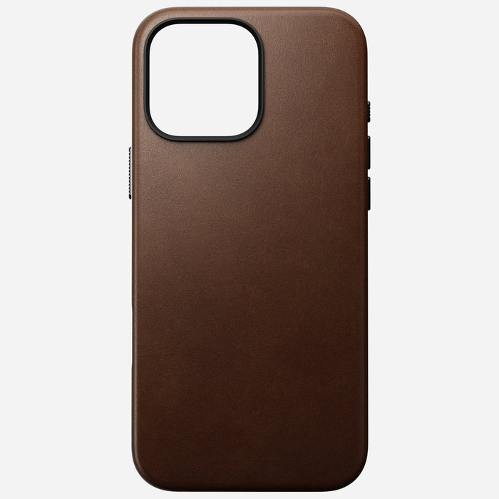 NOMAD Traditional Leather Case – iPhone 16 Pro – Brown