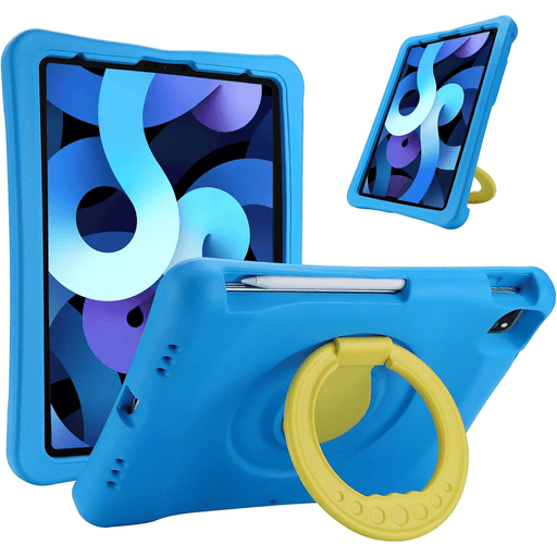 Kids Case for iPad Air 10.9" 6th Gen 2024/5th Gen 2022/4th Gen 2020/iPad Pro 11 2020/2018, Shockproof Rotate Handle Fold Stand Lightweight Kids Friendly Case - Macfixit Australia