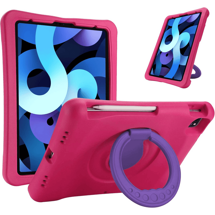 Kids Case for iPad Air 10.9" 6th Gen 2024/5th Gen 2022/4th Gen 2020/iPad Pro 11 2020/2018, Shockproof Rotate Handle Fold Stand Lightweight Kids Friendly Case - Macfixit Australia