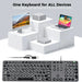 Large Print USB & USB - C Wired Keyboard - Black - Macfixit Australia
