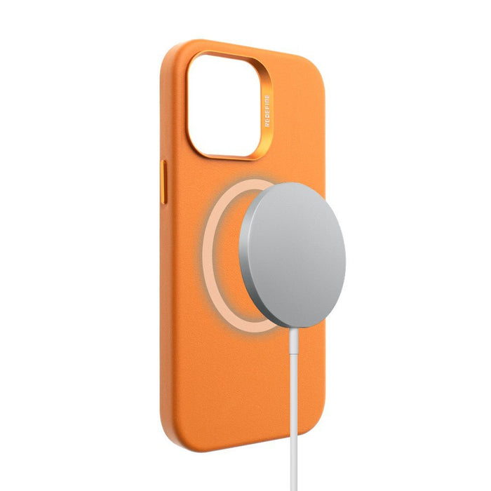 Leather Case with Magsafe for iPhone 15 - Golden Brown - Macfixit Australia
