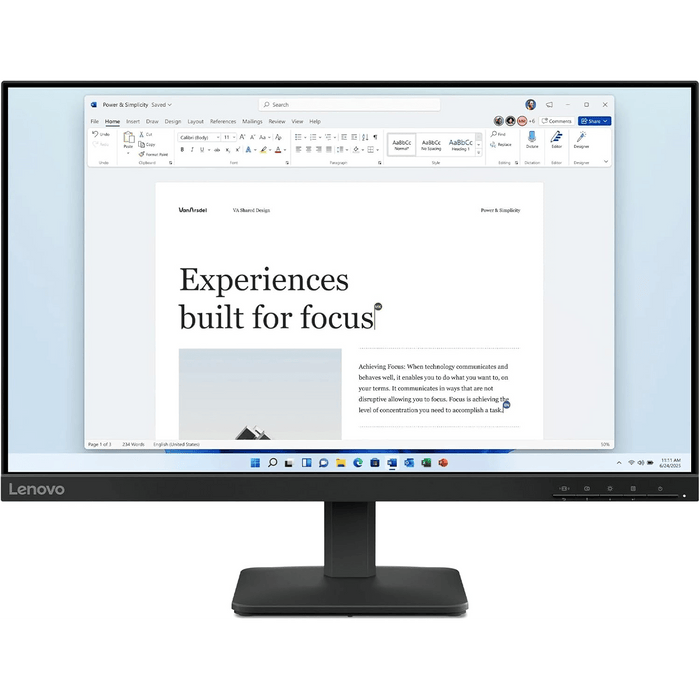 Lenovo L24-4e 24" FHD 100Hz Monitor - Macfixit Australia