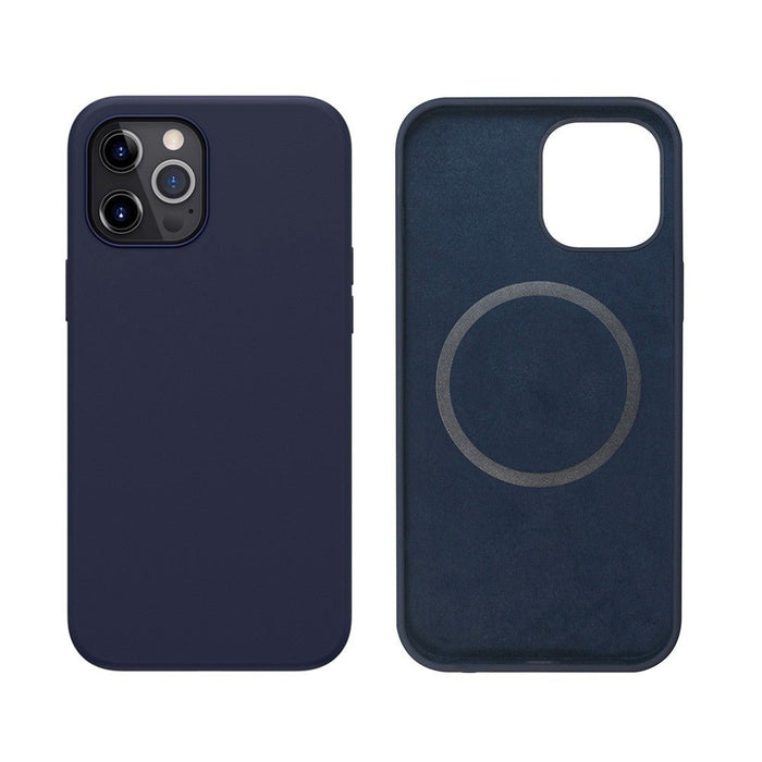 Liquid Silicone Case with Magsafe for iPhone 15 Pro - Navy Blue - Macfixit Australia