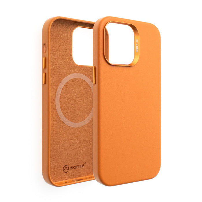 Leather Case with Magsafe for iPhone 12 Pro Max- Golden Brown