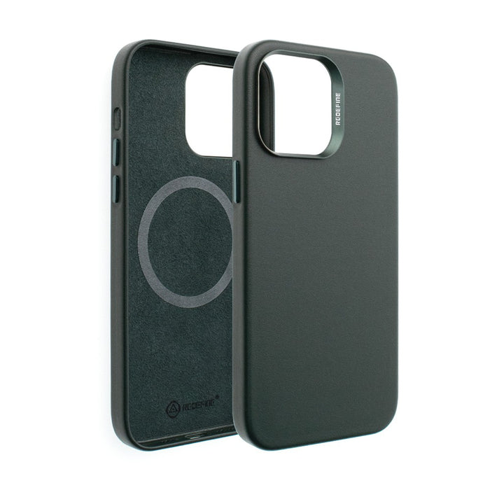 Leather Case with Magsafe for iPhone 13 - Green