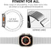 Luxury Stainless Steel Metal Band For Apple Watch - Silver - Macfixit Australia