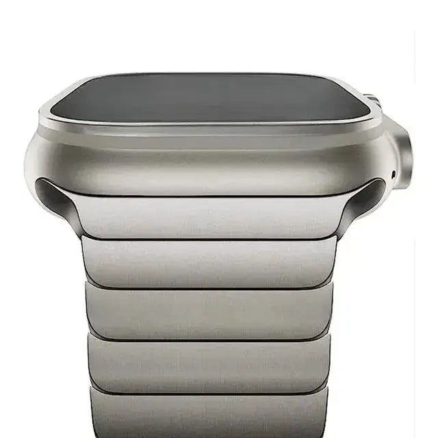 Luxury Stainless Steel Metal Band For Apple Watch - Titanium - Macfixit Australia