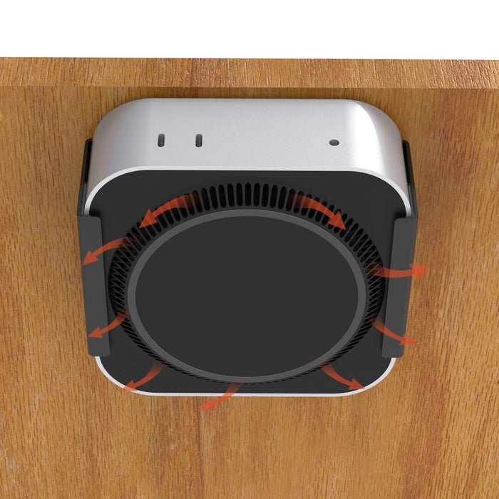 Mac mini M4 and M4 Pro Mount – Under Desk or Behind Monitor, All - Metal - Macfixit Australia