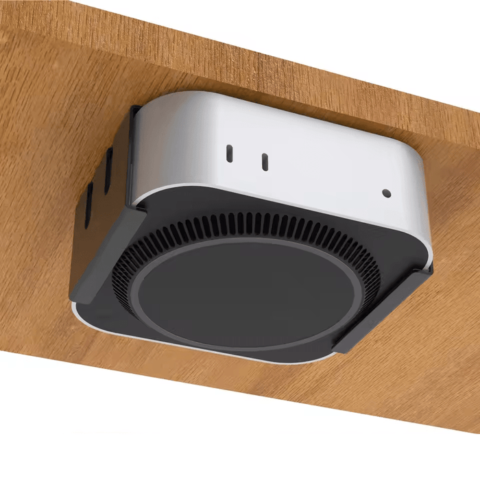 Mac mini M4 and M4 Pro Mount – Under Desk or Behind Monitor, All - Metal - Macfixit Australia