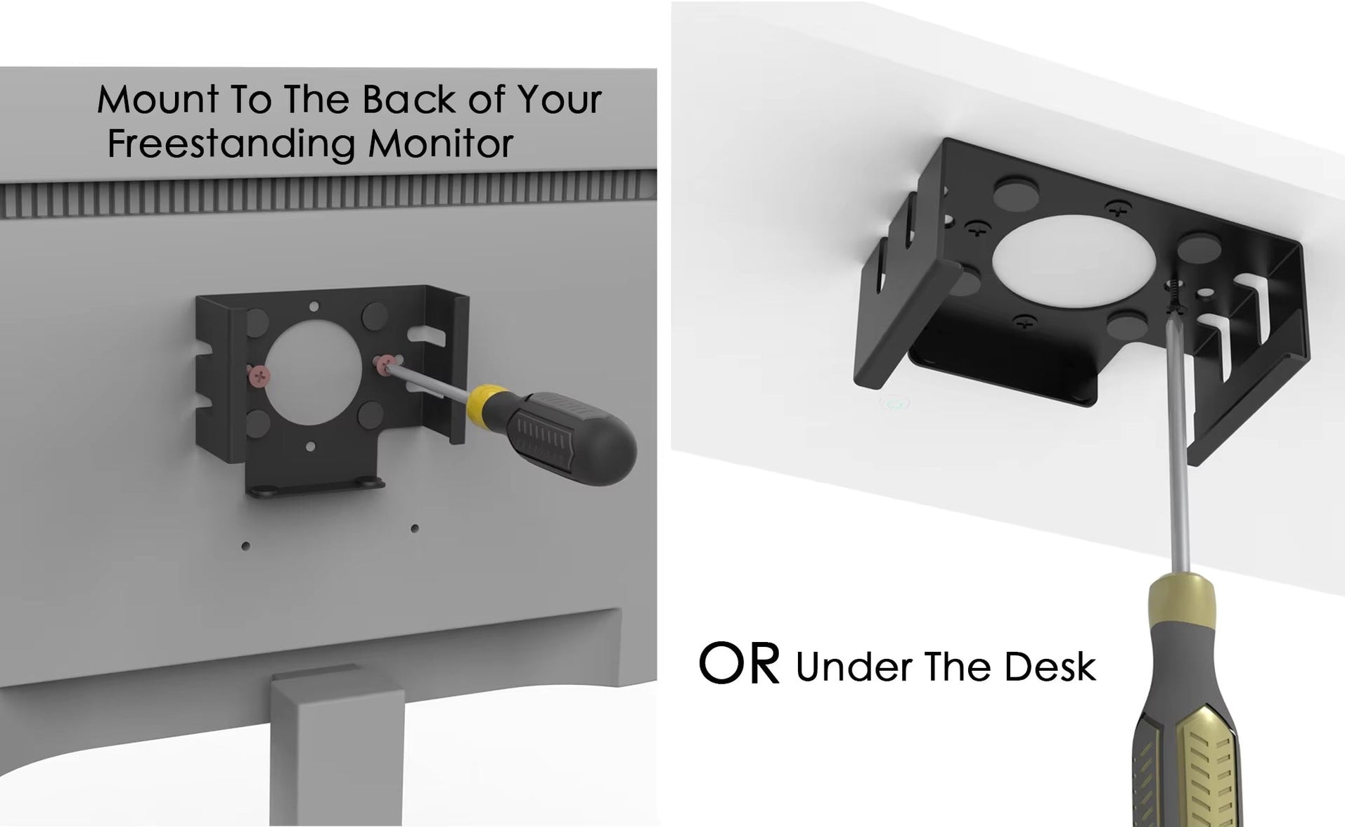Mac mini M4 and M4 Pro Mount – Under Desk or Behind Monitor, — Macfixit ...
