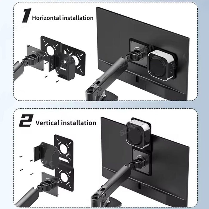 Mac mini M4(2024) VESA Mount Kit - Secure VESA Plate and Heavy - Duty Steel Bracket for Behind - Monitor Setup - Macfixit Australia