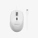 Macally Ergo USB C Mouse For Mac / PC with Silent Click (White) - Macfixit Australia