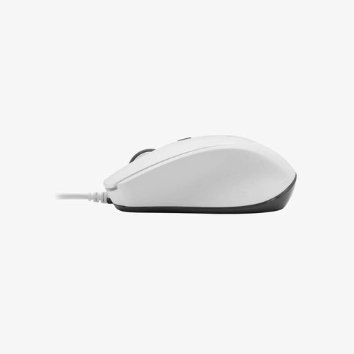 Macally Ergo USB C Mouse For Mac / PC with Silent Click (White) - Macfixit Australia