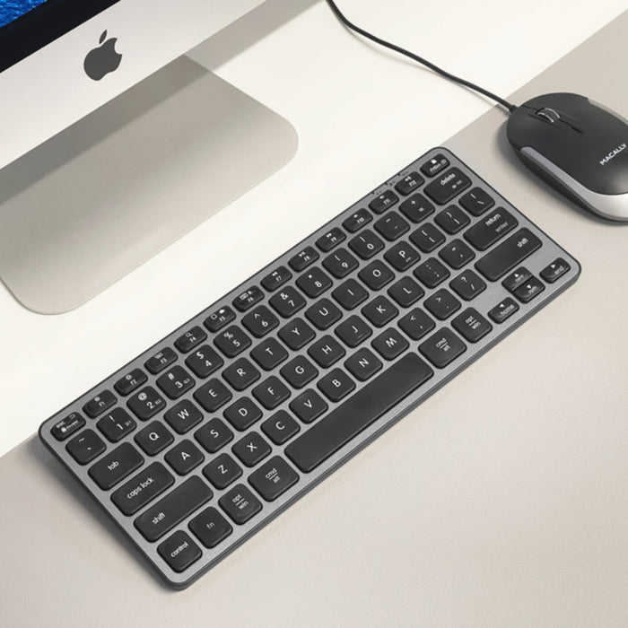 Macally Portable Bluetooth Keyboard for Mac (Space Gray) - Macfixit Australia