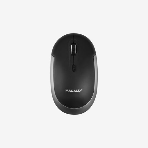 Macally Silent Bluetooth Mouse for Mac and PC (Space Grey) - Macfixit Australia
