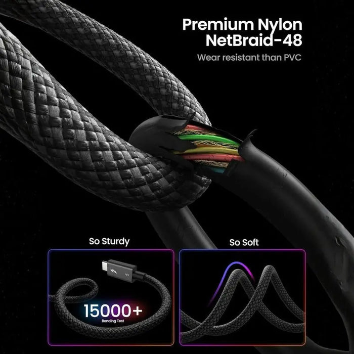 Macfixit Thunderbolt 5 Cable 8K, 80Gbps, 240W - 2M - Macfixit Australia