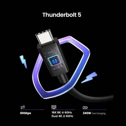 Macfixit Thunderbolt 5 Cable 8K, 80Gbps, 240W - 2M - Macfixit Australia