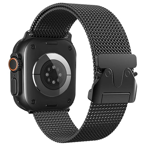 Milanese Loop Band For Apple Watch - Black - Macfixit Australia