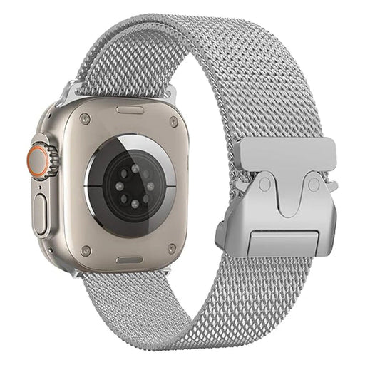 Milanese Loop Band For Apple Watch - Silver - Macfixit Australia