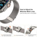 Milanese Loop Band For Apple Watch - Titanium - Macfixit Australia