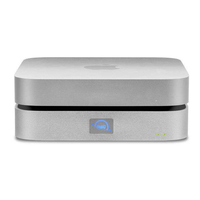OWC miniStack STX Stackable Storage Enclosure with Thunderbolt Hub Xpansion - Silver