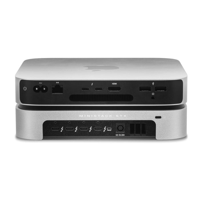 8.0TB (HDD) OWC miniStack STX Stackable Storage and Thunderbolt Hub Xpansion Solution - Silver