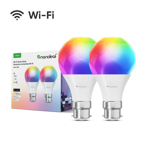 Nanoleaf Essentials Smart Bulb B22 (Wi - Fi) - 2 Pack - Macfixit Australia