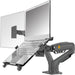 NB North Bayou F160 - FP Dual Monitor & Laptop Desk Mount – For 10"–17" Laptops or 17"–30" Monitors (Up to 9kg) – Black - Macfixit Australia