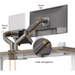 NB North Bayou F160 - FP Dual Monitor & Laptop Desk Mount – For 10"–17" Laptops or 17"–30" Monitors (Up to 9kg) – Black - Macfixit Australia
