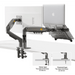 NB North Bayou F160 - FP Dual Monitor & Laptop Desk Mount – For 10"–17" Laptops or 17"–30" Monitors (Up to 9kg) – Black - Macfixit Australia