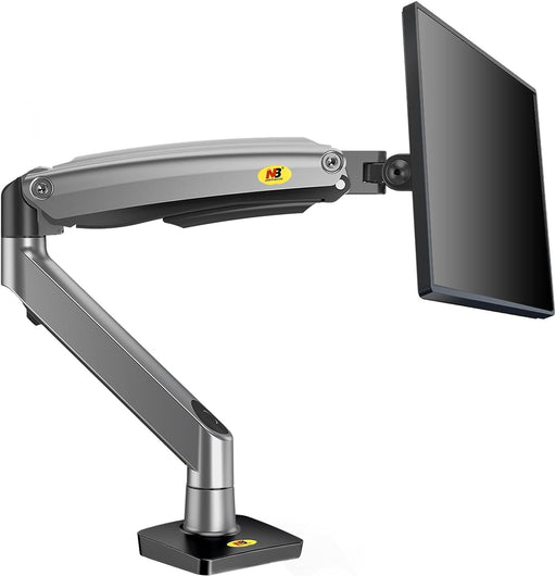 NB North Bayou G70 Gas Strut Monitor Desk Mount – For 22" to 35" Monitors (2–12kg) – Gunmetal Grey - Macfixit Australia