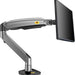 NB North Bayou G70 Gas Strut Monitor Desk Mount – For 22" to 35" Monitors (2–12kg) – Gunmetal Grey - Macfixit Australia