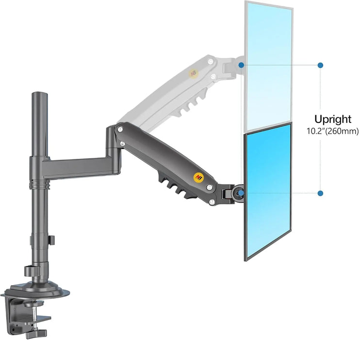 NB North Bayou H180 Dual Monitor Gas Spring Desk Mount – For 17" to 27" Monitors (2kg–9kg per Arm) - Macfixit Australia