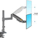 NB North Bayou H180 Dual Monitor Gas Spring Desk Mount – For 17" to 27" Monitors (2kg–9kg per Arm) - Macfixit Australia