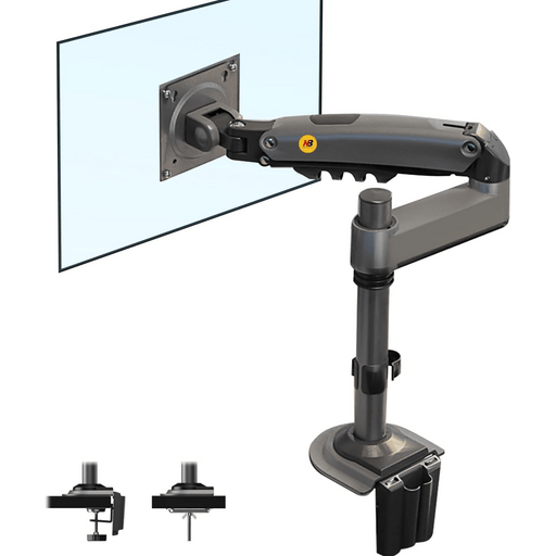 NB North Bayou Long Arm Gas Spring Monitor Desk Mount – For 17" to 35" Monitors - Macfixit Australia